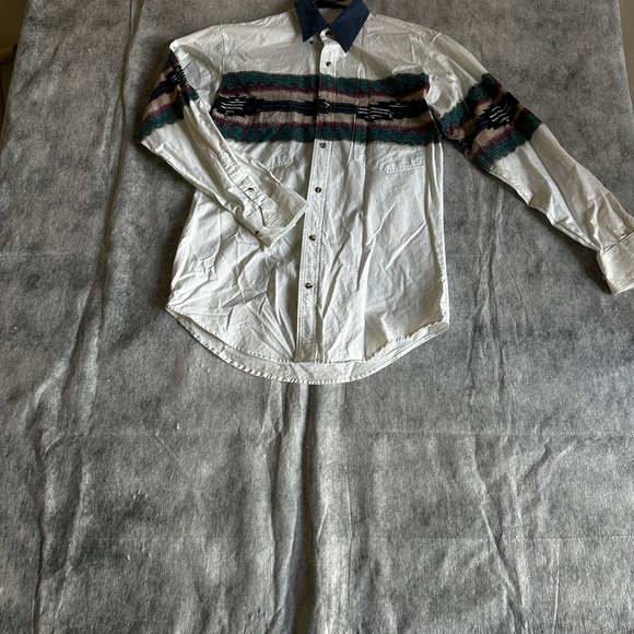 VINTAGE EXPRESS RIDER BUTTON UP MENS SZ SMALL - Picture 3 of 10